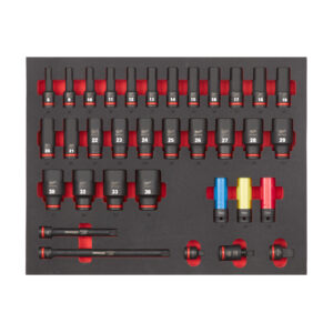 Milwaukee Hylsysarja 1/2" Pitkä Foam 34P