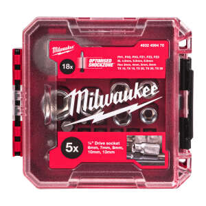 Milwaukee 1/4" kompakti räikkäsarja 25-osainen
